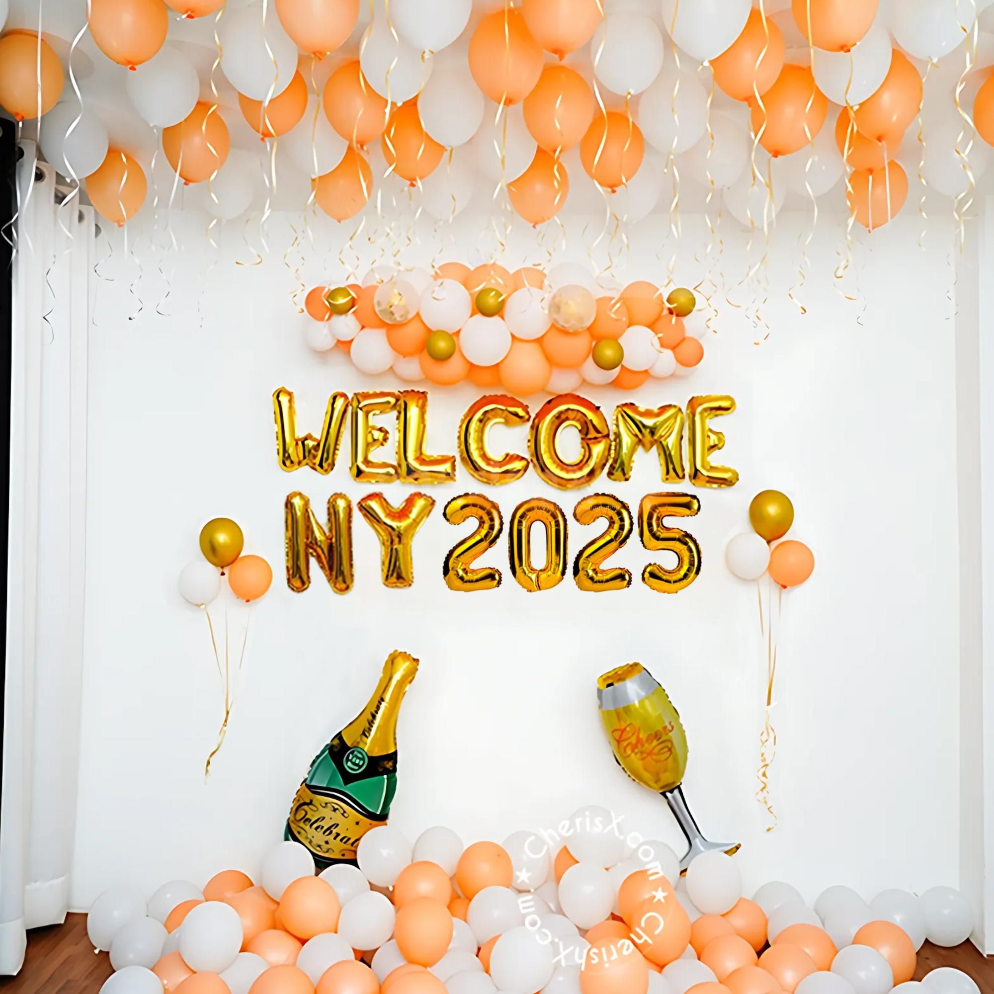 Cheers to 2025 with this festive balloon decor