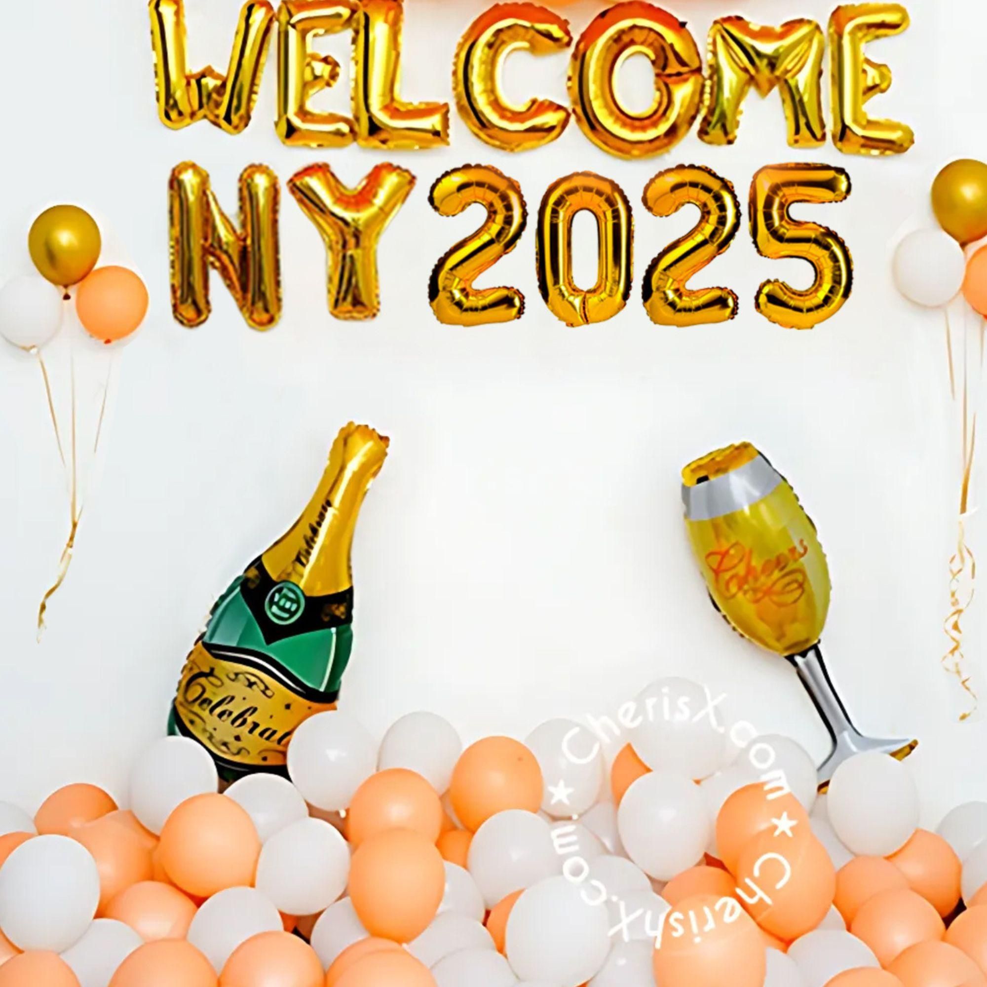 Celebrate 2025 with a touch of gold and sparkle