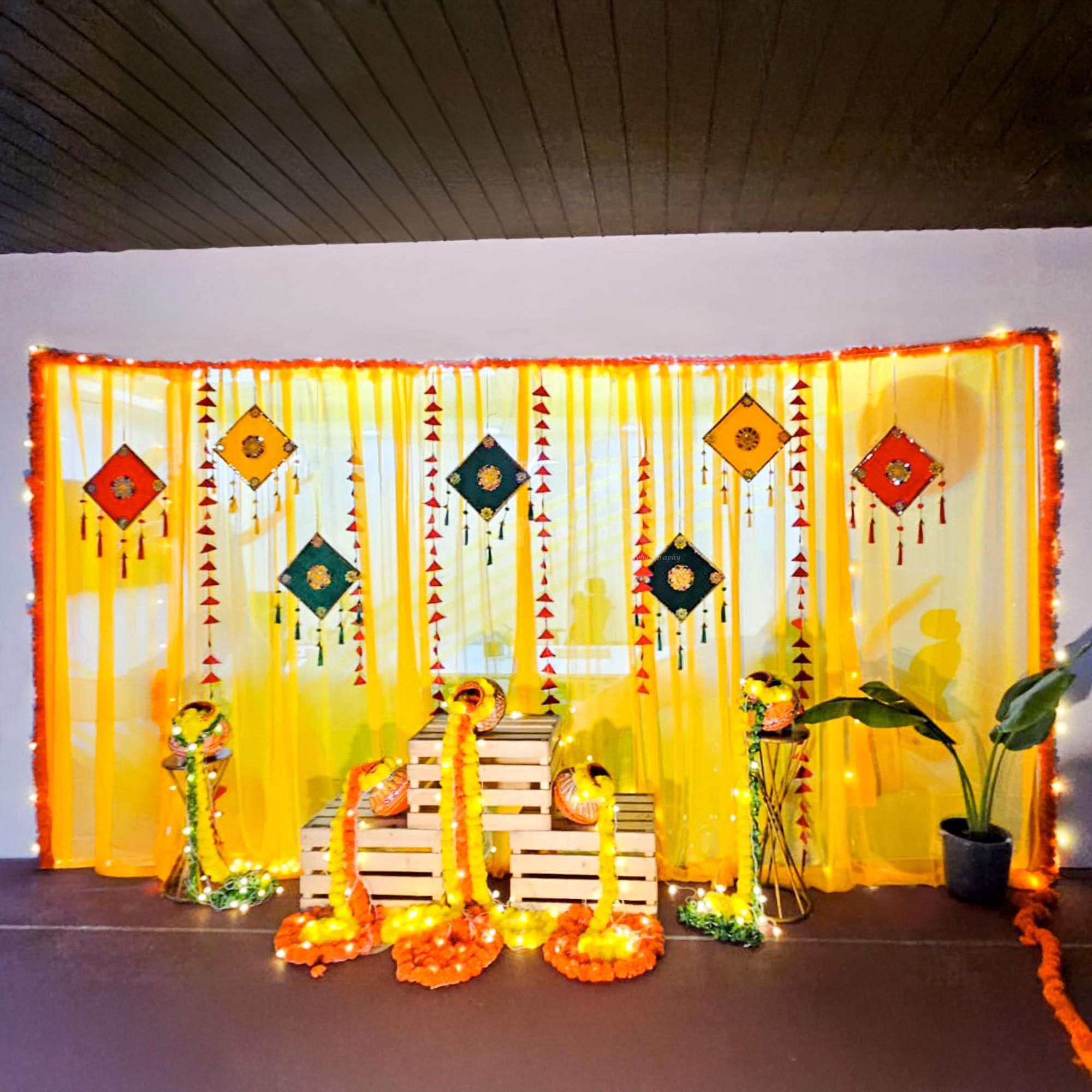 Haldi Decoration at Home