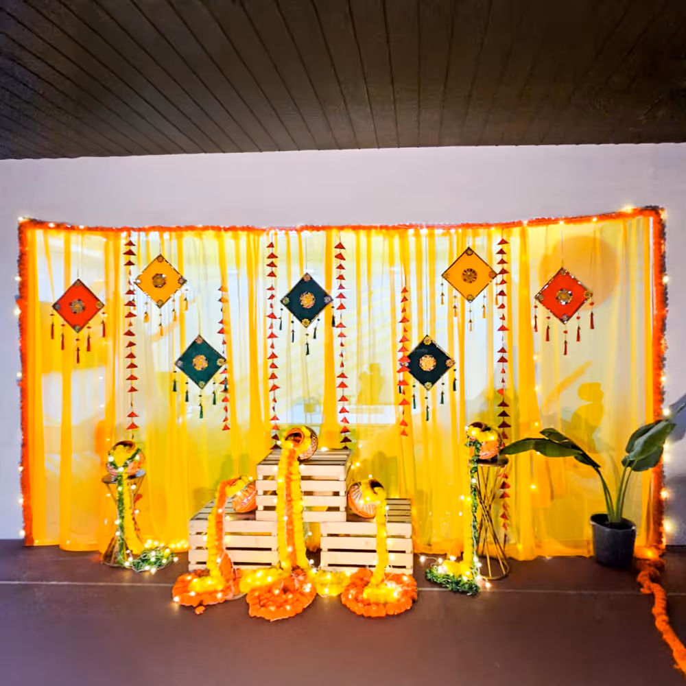 Haldi Decoration at Home