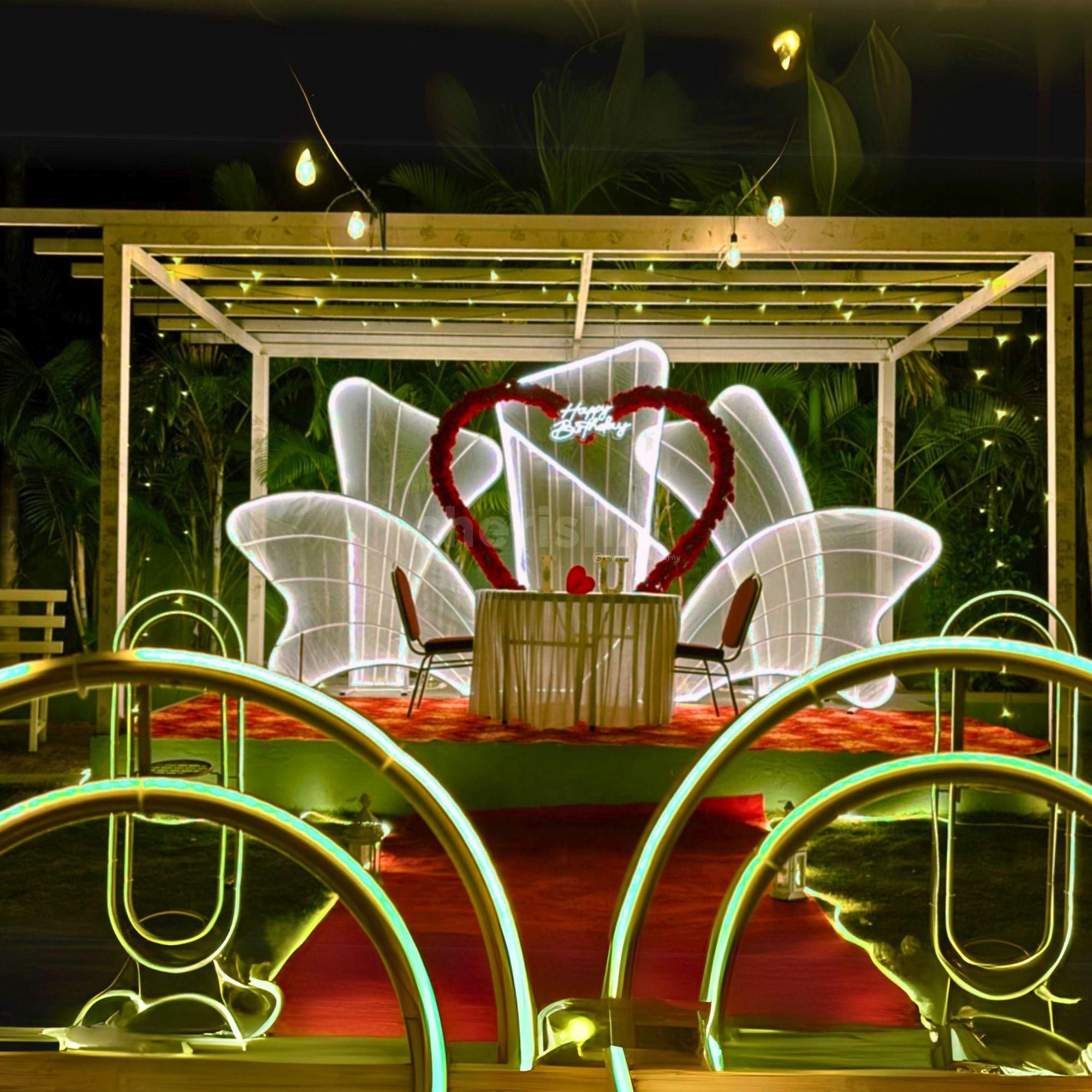 An enchanting setup designed to create magical moments with your special one