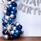 Happy Birthday In Silver Foil