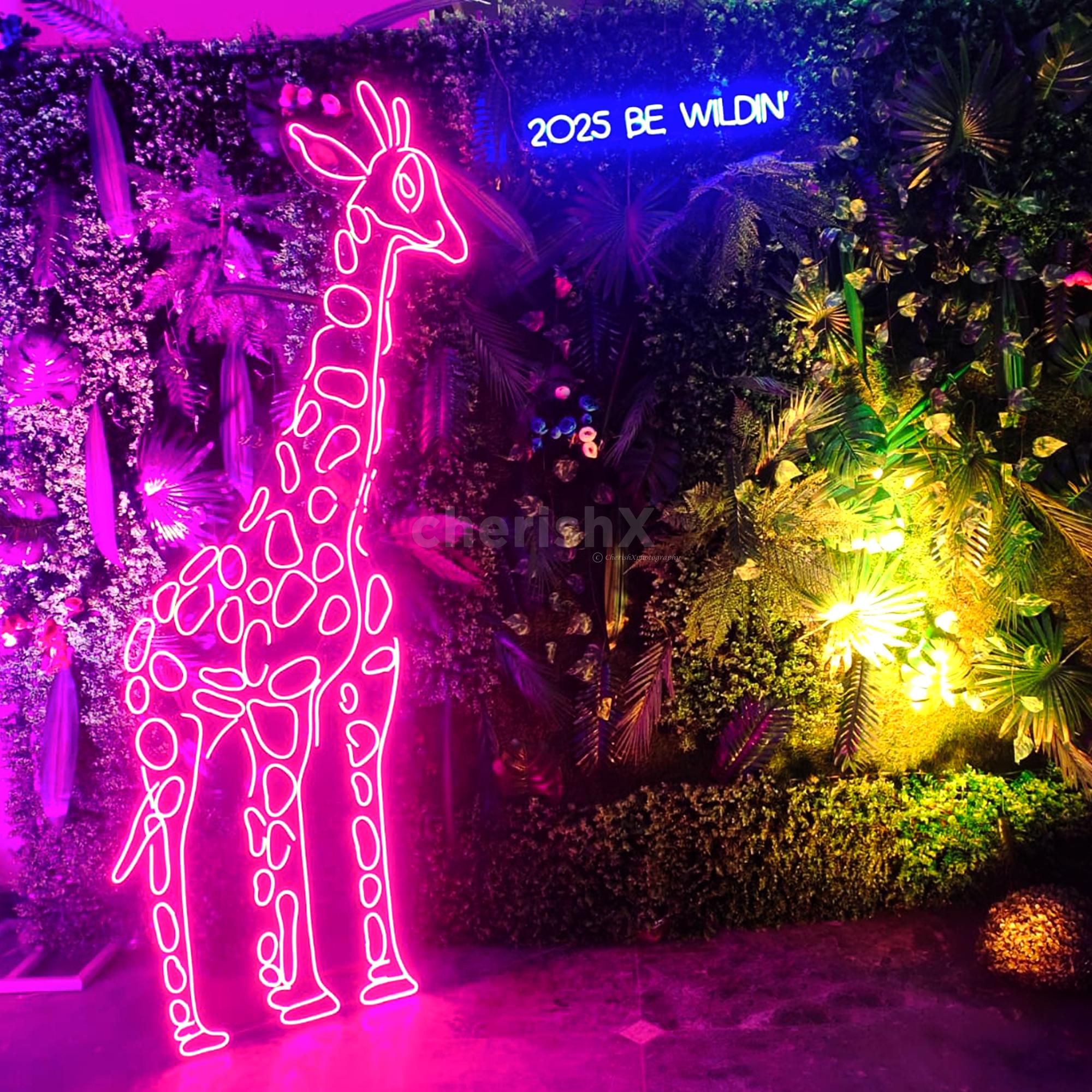 Let your guests explore the wild side with stunning jungle-themed decor