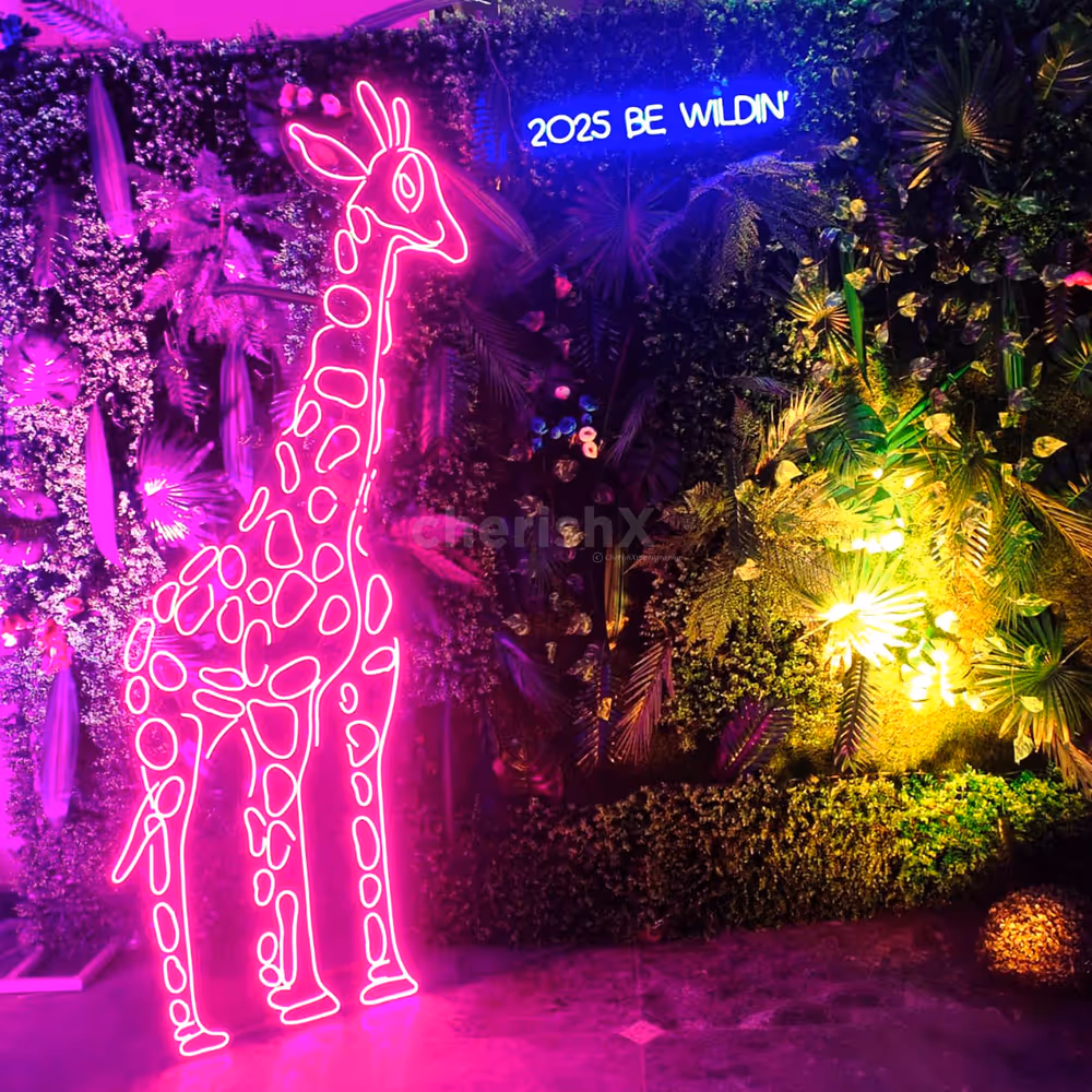 Let your guests explore the wild side with stunning jungle-themed decor