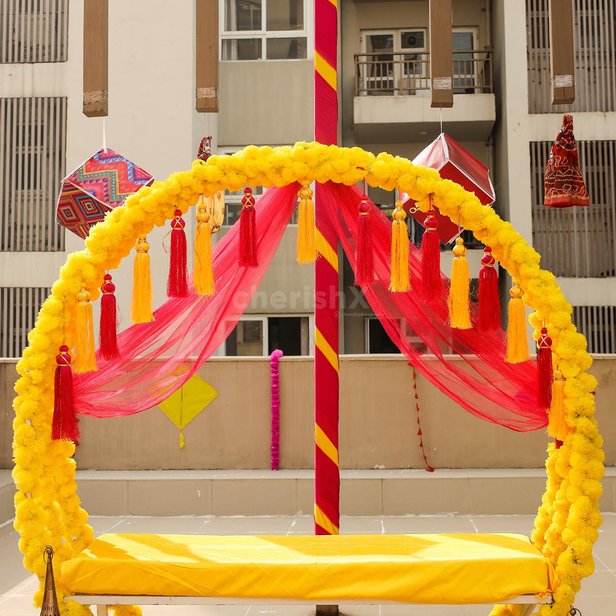 Get ready to experience a colorful, vibrant Haldi Mehndi.