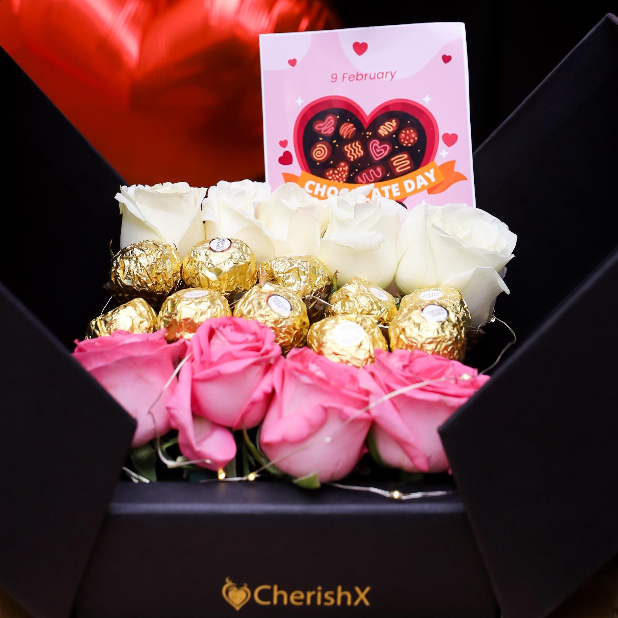 Light up your Valentine's Day with roses, chocolates, and ambiance!