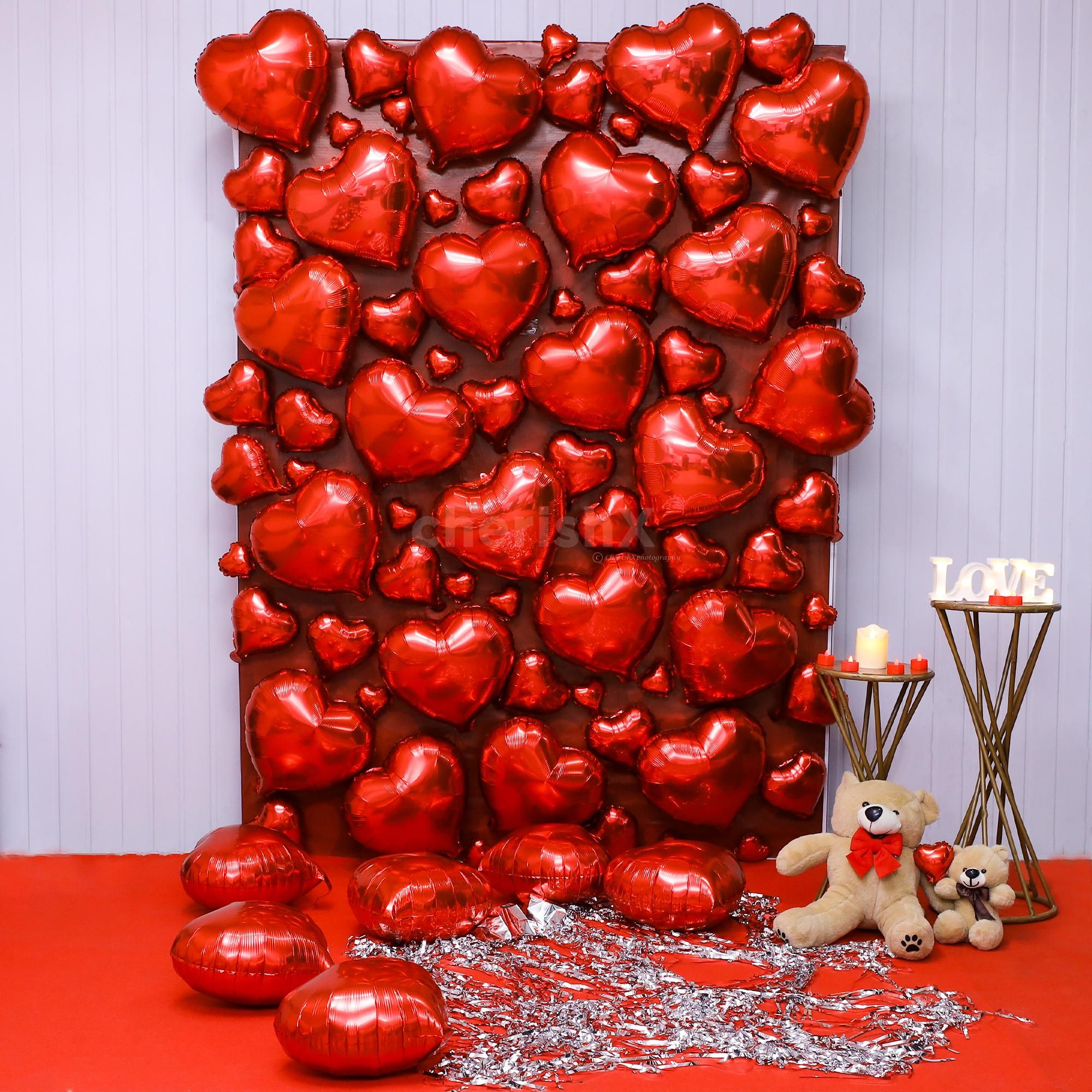 Valentine's Foil Balloon For Backdrop