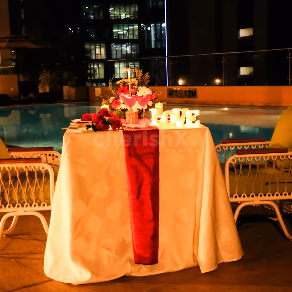 Start with 2 special welcome drinks crafted for couples.