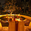 Escape to Aloft’s lush ECHO Garden Area for an unforgettable dining experience