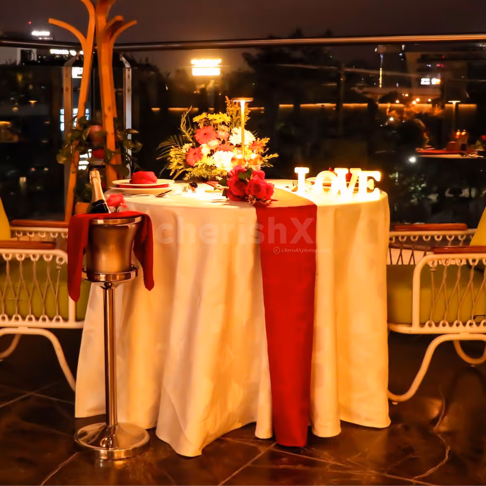 Candlelights: Soft candlelight ambiance for a magical evening