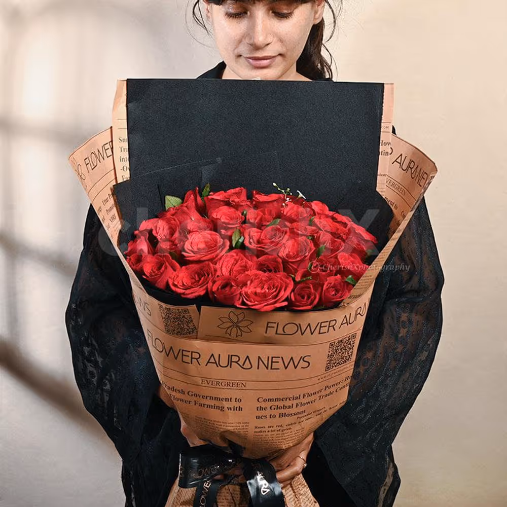 Each bloom in this bouquet not only radiates irresistible charm