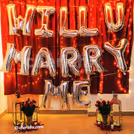 Romantic Customisable Marry Me Balloon Decor — photo 4