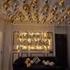 Budget Happy New year decoration with chrome balloons and happy new year foil balloons