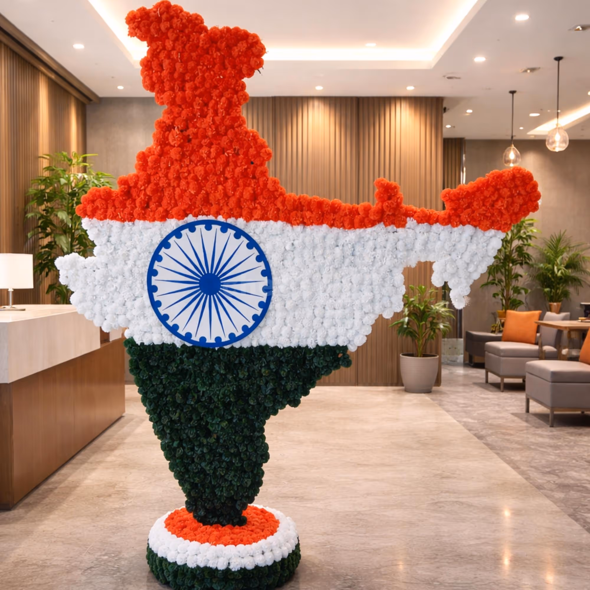 The rigid sunboard cutout of massive size draws attention and infuses a spirit of freedom.