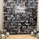 Cherish able memories photo wall banner narrates moments and stories shared in past