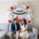 Make your close ones feel special with CherishX's Elegant White & Silver Anniversary Decor!