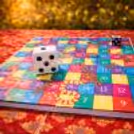 Enjoy a giant version of the classic Snake and Ladder game for endless fun.