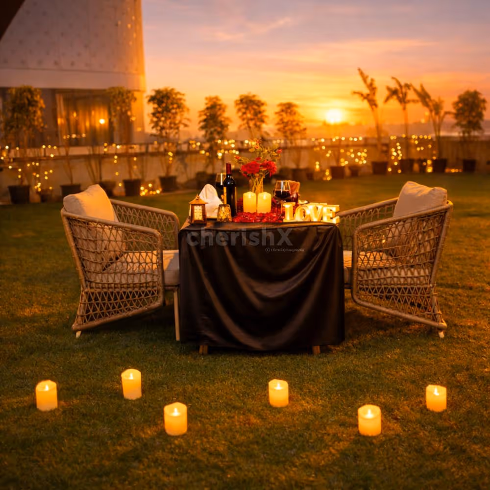 Valentine’s Day open-air terrace candlelight dinner at Ramada Encore, Dwarka Expressway