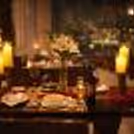 An intimate indoor dining experience where romance meets luxury.