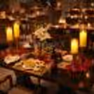 A romantic indoor candlelight dinner setup at The Grand Hotel, designed for an unforgettable Valentine evening