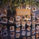 Memory sunboard cutout over the photos infuses a fresh chic vibe  in the ambiance