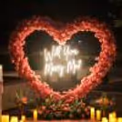 Glass vases with artificial flowers amplifies the delicateness of the love and feelings
