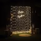 Fairy light backdrop of massive size ensures the romance sparkles throughout the night