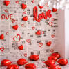 Valentine cafe backdrop with full of love vibe