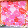 Valentine heart backdrop