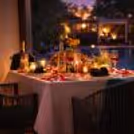 five course gourmet dinner in a private poolside cabana