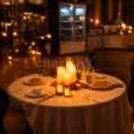 Romantic private dining space for couples