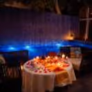 Valentines special poolside dining by The park