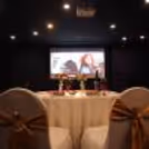 A cozy Valentine’s evening with candlelight and a private movie screening