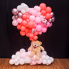 A beautiful heart and cloud balloon setup made for unforgettable celebrations