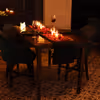 warm candlelit ambience perfect for lunch or dinner dates