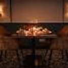beautifully decorated table with candles and fresh flowers