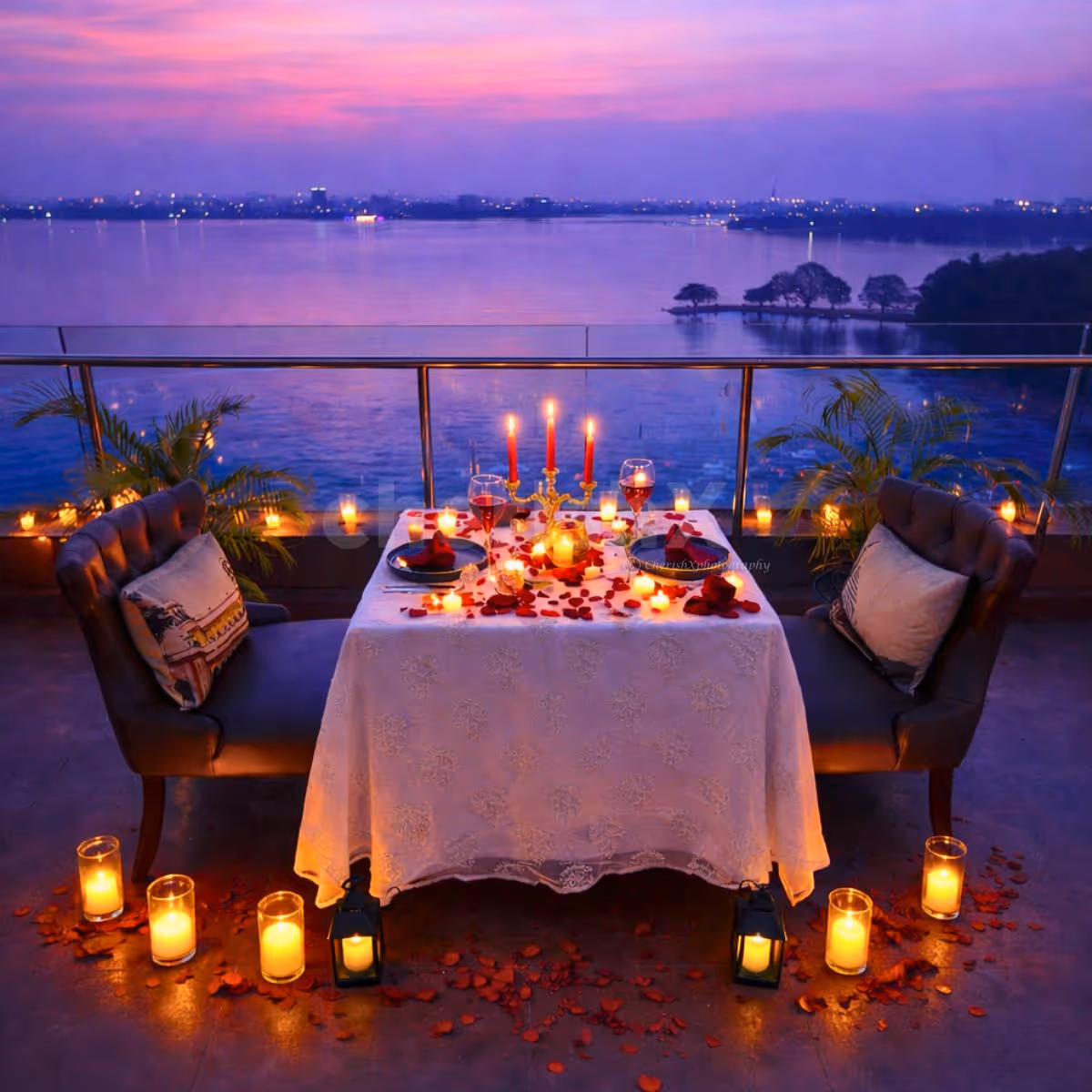 romantic valentine candlelight dining in hyderabad