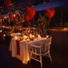 Elegant Valentine décor and serene poolside views for a private dining experience