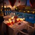 A premium Valentine’s private dining setup under the stars at Hyatt Centric