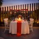 Alfresco candlelight dining with pool views and Valentine décor at Hyatt Centric MG Road Bangalore