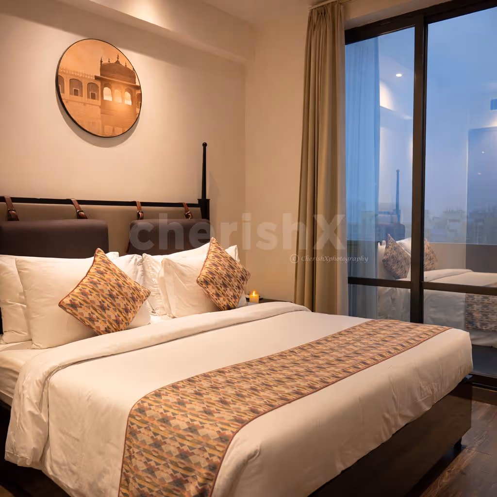 Rooftop alfresco dining with breathtaking city views at The Rhythm Hotel