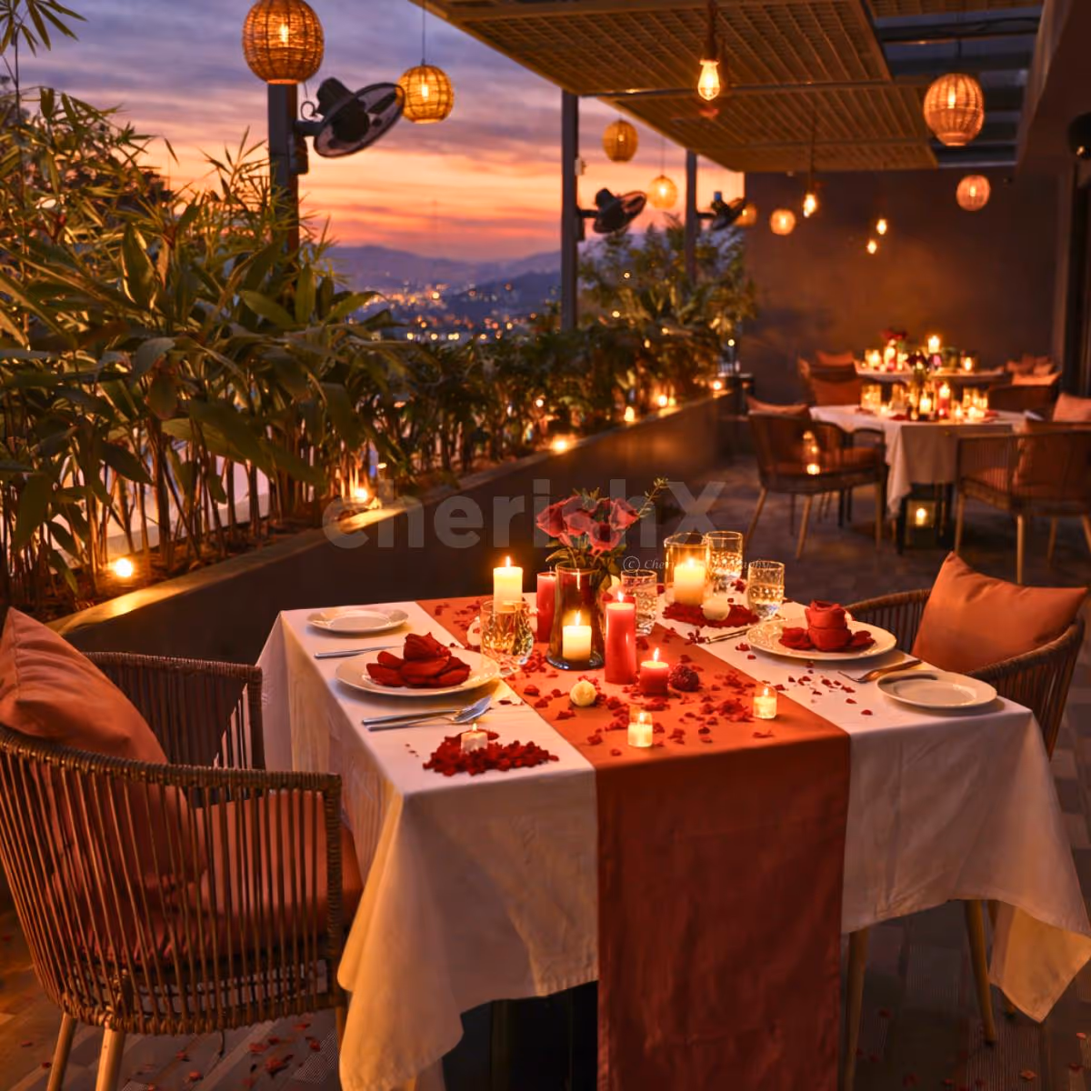 Valentine's special romantic alfresco dinner at Ira
