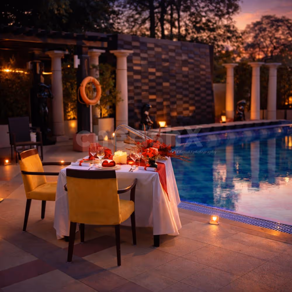 Celebrate love with cake, wine, and a beautifully decorated table.