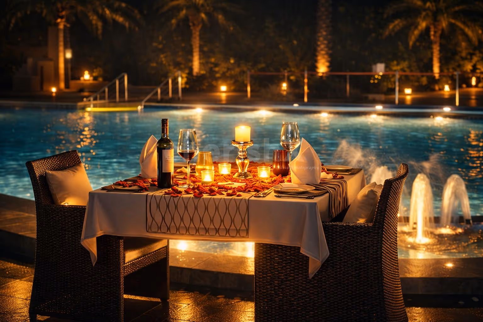 A Poolside Dining Experience at the Luxurious Umrao in Delhi.