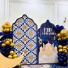 Lantern cutout in the decor symbolizes the light of hope and unity during the celebration