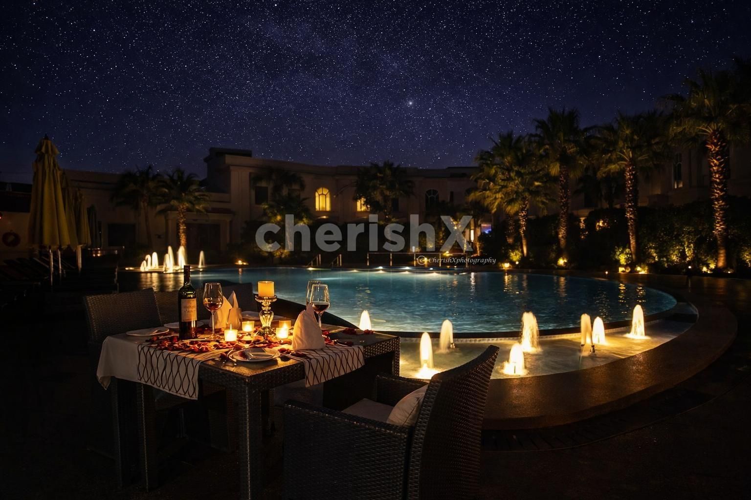 Poolside dining by cherishx