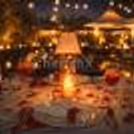 Celebrate under the open sky with a beautifully decorated table and welcome drinks to begin your night.