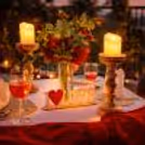 The perfect ambiance for heartfelt moments by the shimmering pool