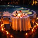 romantic poolside dining for couples in gurugram