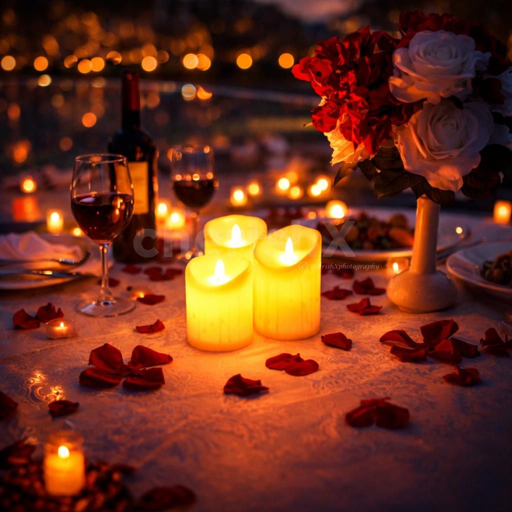 beautiful table decor for romantic dining outdoor